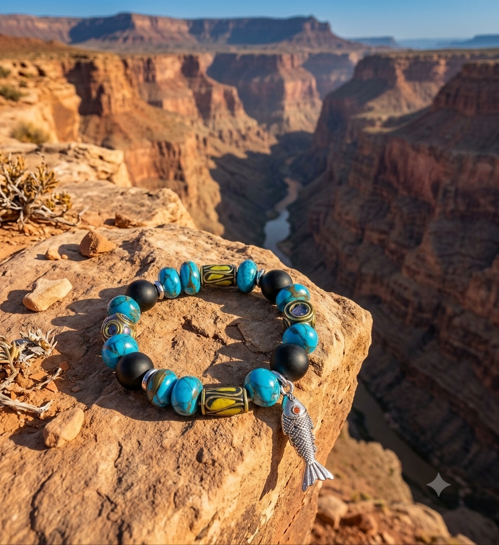 Miso II - Blue Turquoise Bracelet